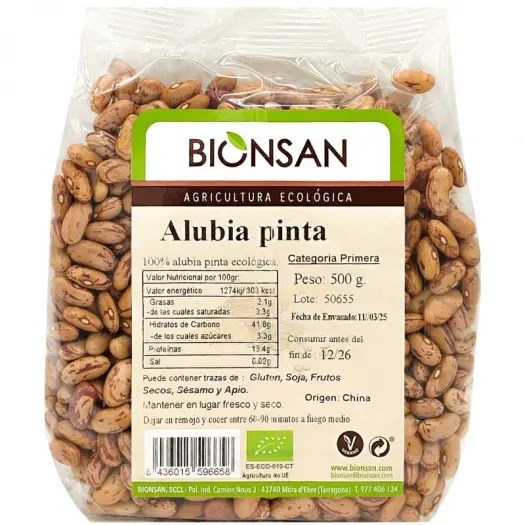 Alubia pinta 500gr Eco Bionsan.&nbsp;4,10€