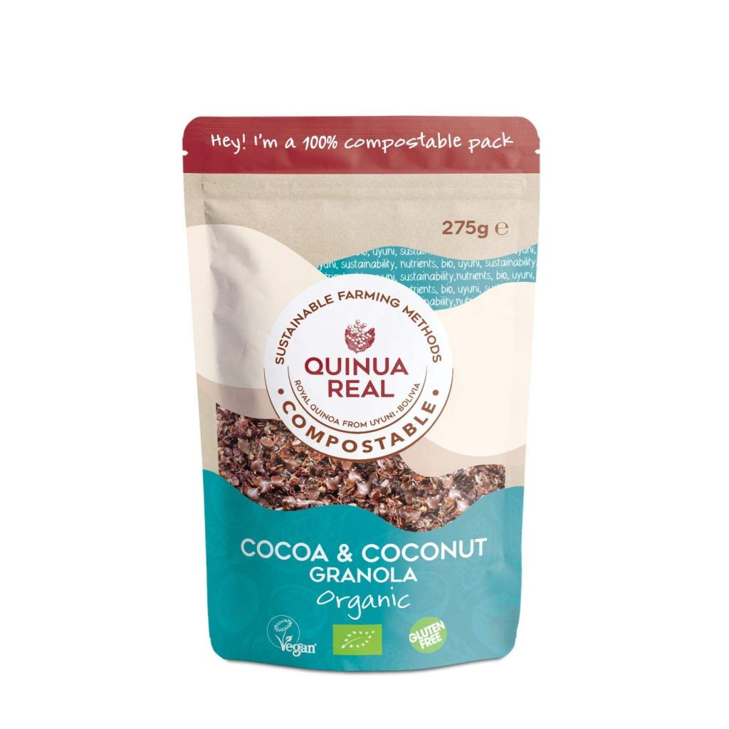 Granola Chocolate y Coco sin gluten 250g Eco Quinua Real.&nbsp;4,80€