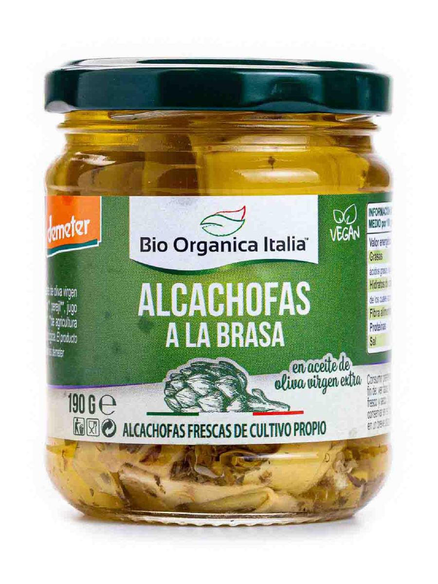 Alcachofas a la brasa en aceite Eco 190g Bio Orgánica Italia.&nbsp;5,20€