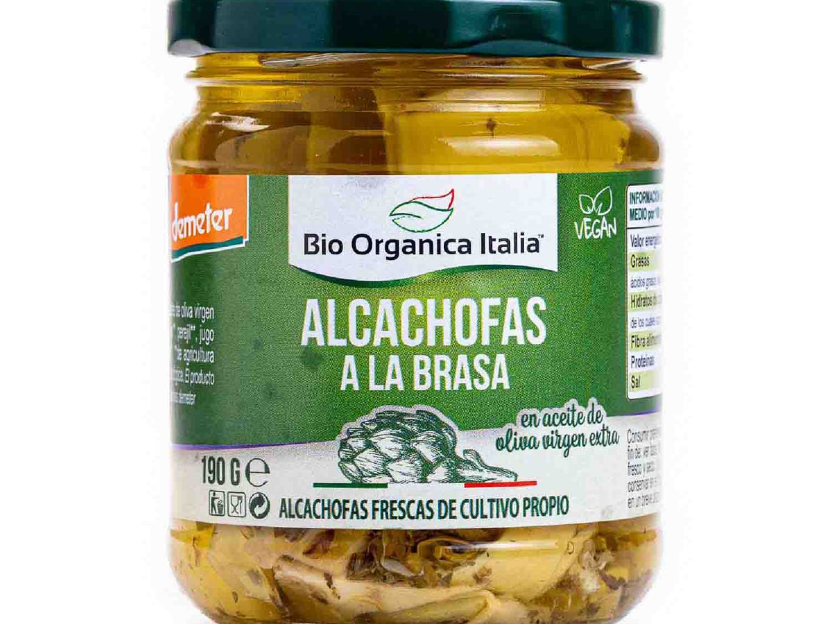 Alcachofas a la brasa en aceite Eco 190g Bio Orgánica Italia.&nbsp;5,20€