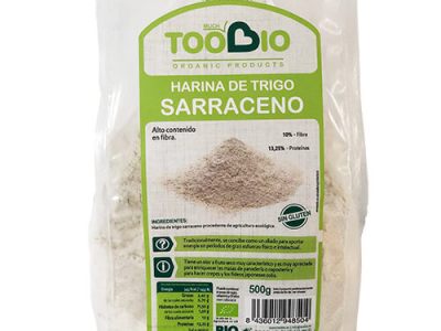 Harina trigo sarraceno sin gluten 500g Eco Toobio.&nbsp;3,60€