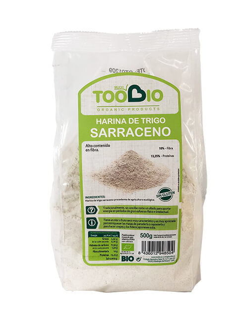 Harina trigo sarraceno sin gluten 500g Eco Toobio.&nbsp;3,40€