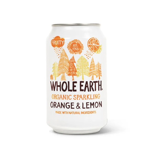 Bebida orgánica Naranja-Limón 33ml Eco Whole Earth.&nbsp;1,60€