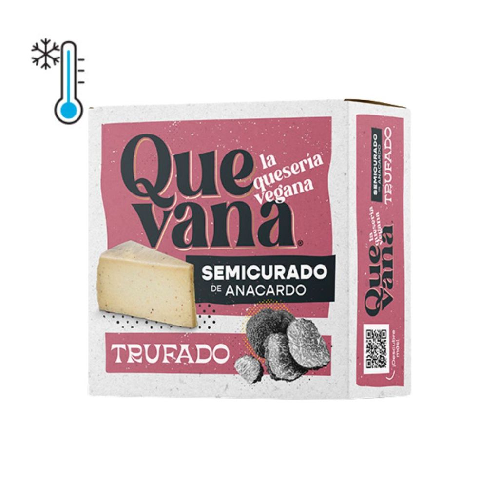 Queso vegano sabor trufa 140g Quevana fresco.&nbsp;4,30€