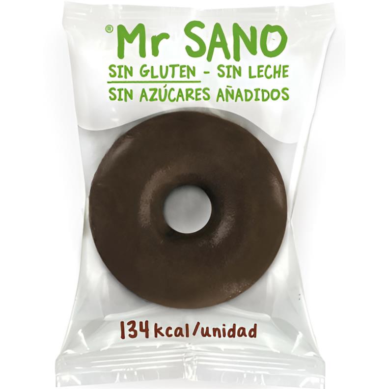 Berlina de Chocolate Tipo Donut Sin Gluten Mr Sano 50g Eco Mr Sano.&nbsp;1,70€