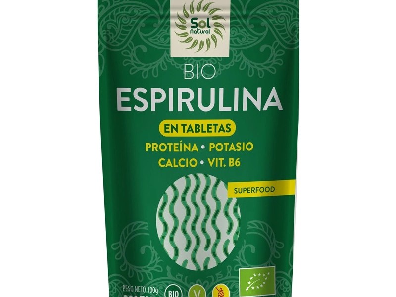 Espirulina Tabletas sin gluten 125g Eco Sol Natural.&nbsp;8,20€
