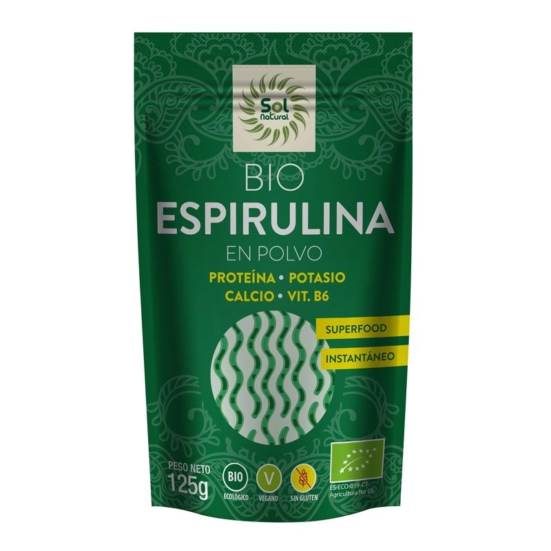 Espirulina Polvo 125g Eco Sol Natural.&nbsp;6,50€