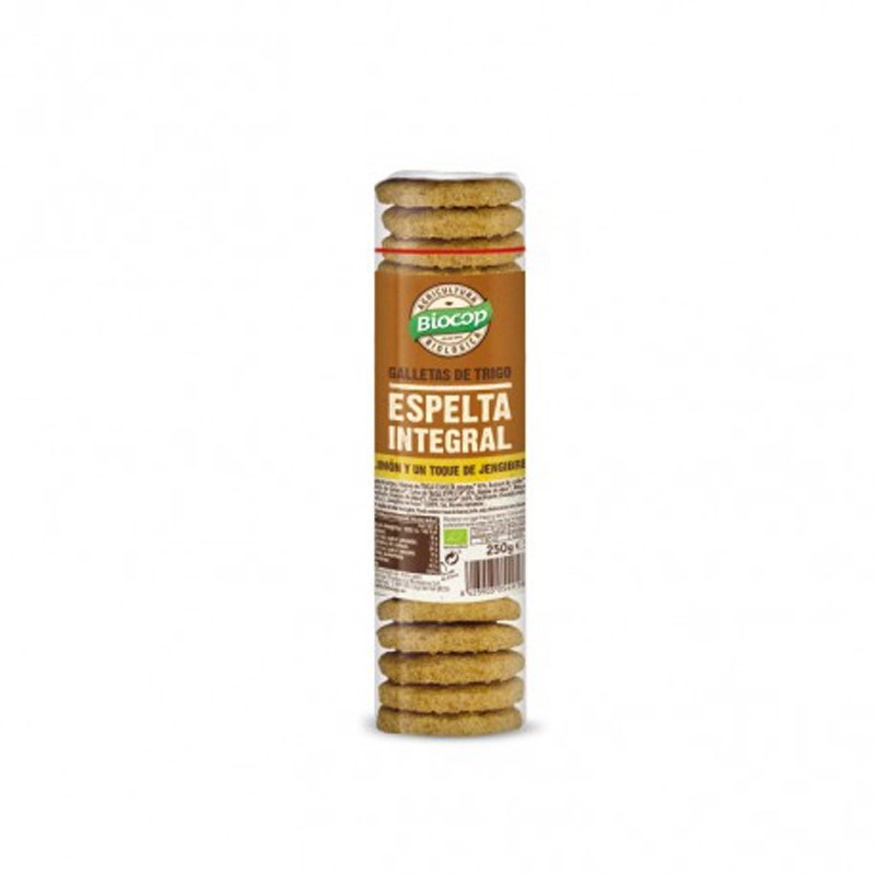 Galletas Espelta integral jengibre Limón Eco Biocop.&nbsp;3,30€