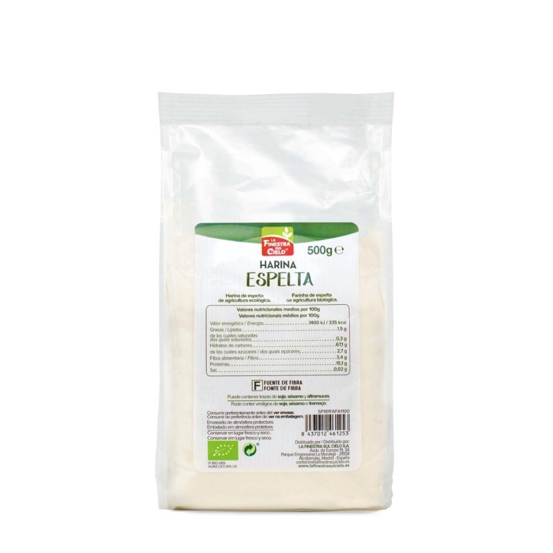 Harina de espelta blanca 50g Eco La Finestra.&nbsp;2,90€