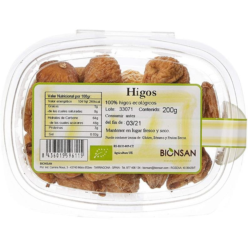 Higos deshidratados 200g Eco Bionsan.&nbsp;3,30€