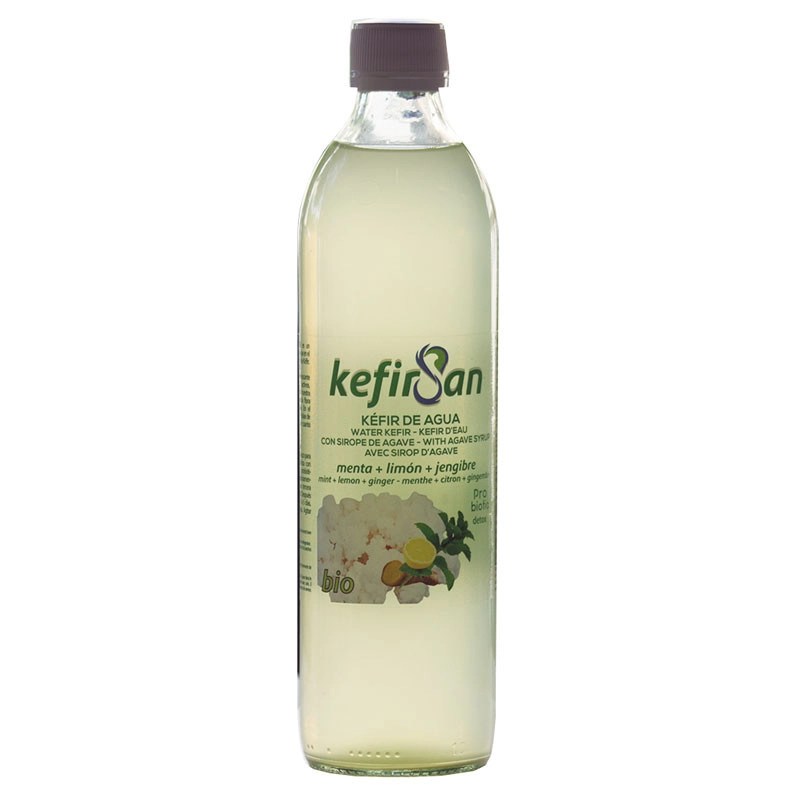 Kefirsan de Menta, Limon y Jengibre sin lactosa vegano 500 ml Eco Bionsan.&nbsp;3,80€