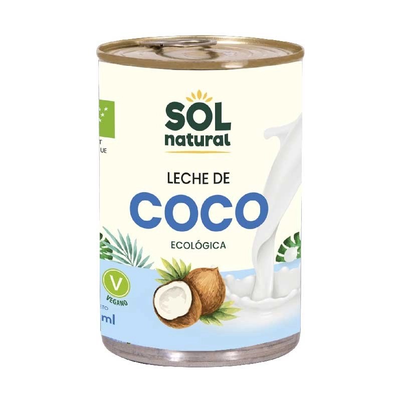 Leche coco 100% para cocinar Eco 400ml Sol Natural.&nbsp;3,80€
