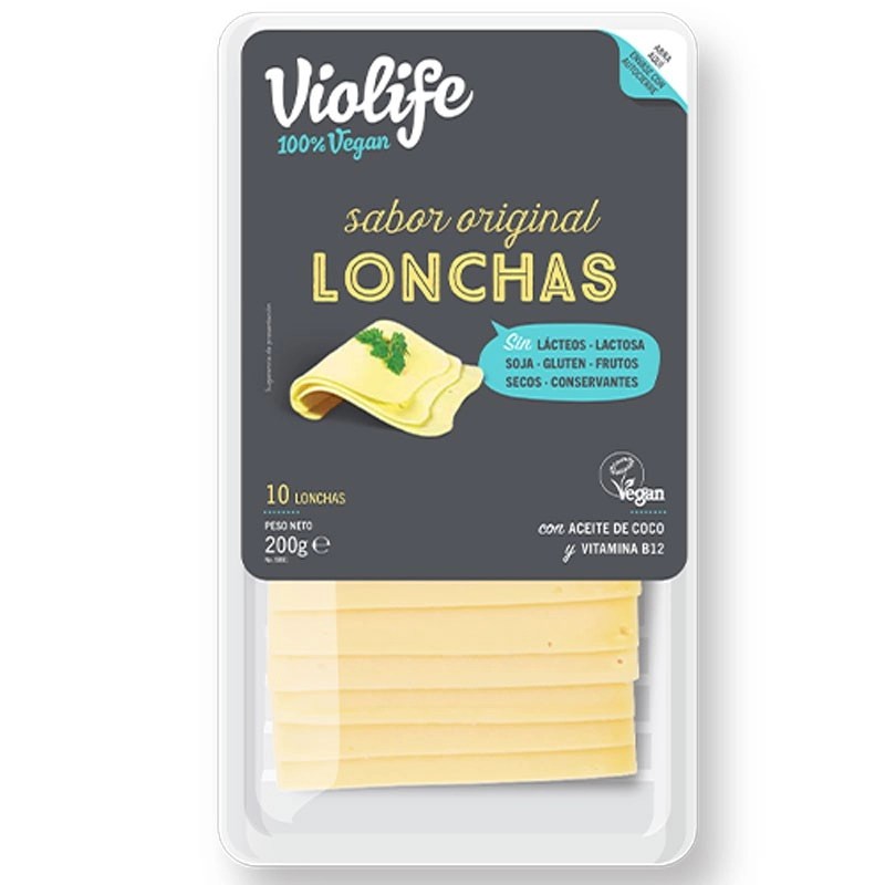 Lonchas veganas sabor queso original 200g Violife.&nbsp;3.60€
