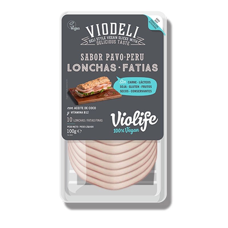 Lonchas vegetales sabor pavo 100gr.&nbsp;Violife