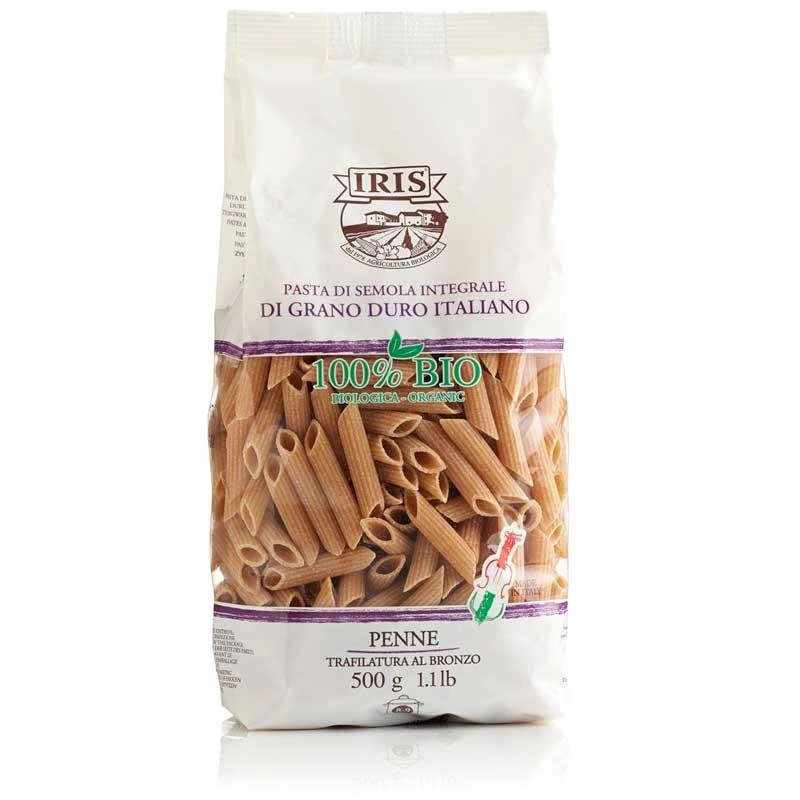 Macarrones integral trigo Eco 500g IRIS.&nbsp;2,00€