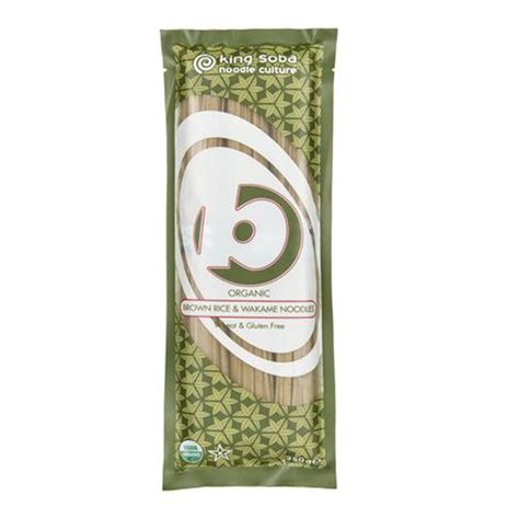 Noodles de Arroz Integral y Wakame Sin Gluten  250g Eco King Soba.&nbsp;3,80€