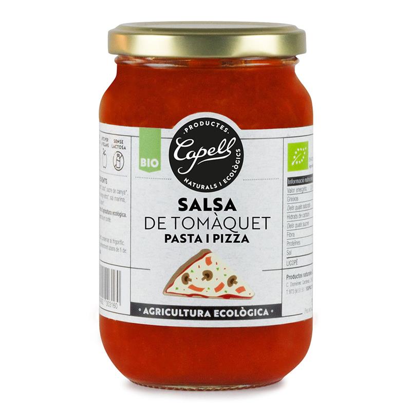 Salsa tomate pasta y pizza sin gluten sin lactosa 350g Eco Capell.&nbsp;2,10€