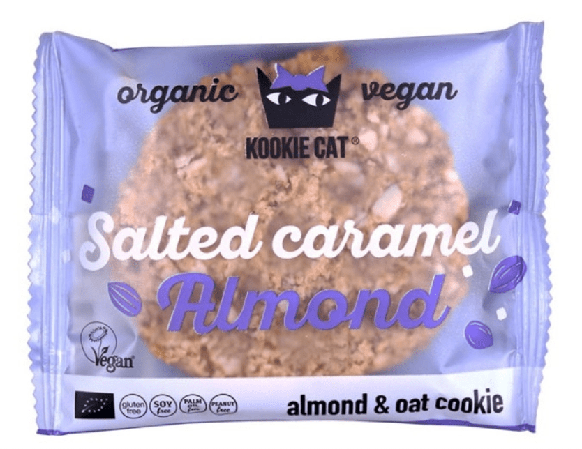 Galleta almendras con caramelo salado Eco 12x50g Kookie Cat.&nbsp;1,90€