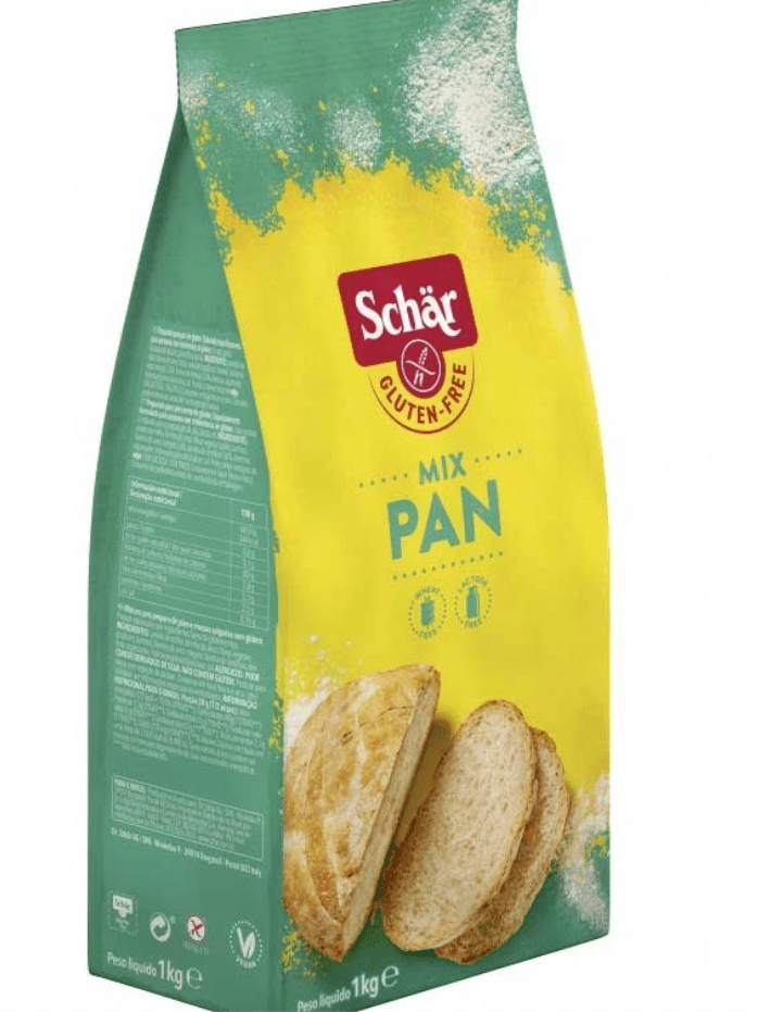 Harina mix-b preparado para pan sin gluten sin lactosa sin huevos 1kg Schar.&nbsp;4,60€