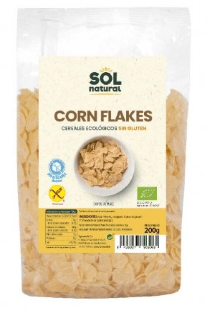 Corn flakes vegano sin gluten 200g Sol Natural.&nbsp;2,70€