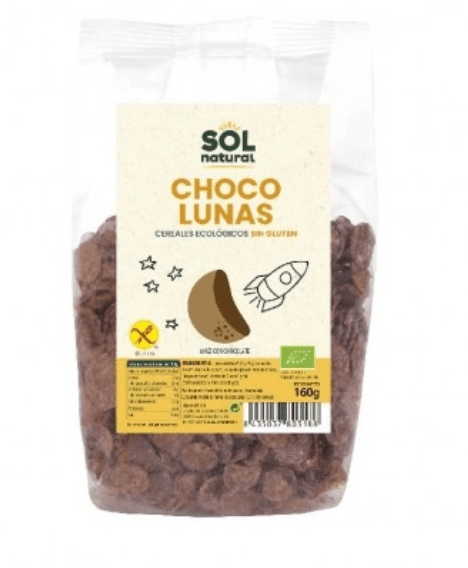 Cereales Choco Lunas sin gluten  160g Eco Sol Natural.&nbsp;3,30€