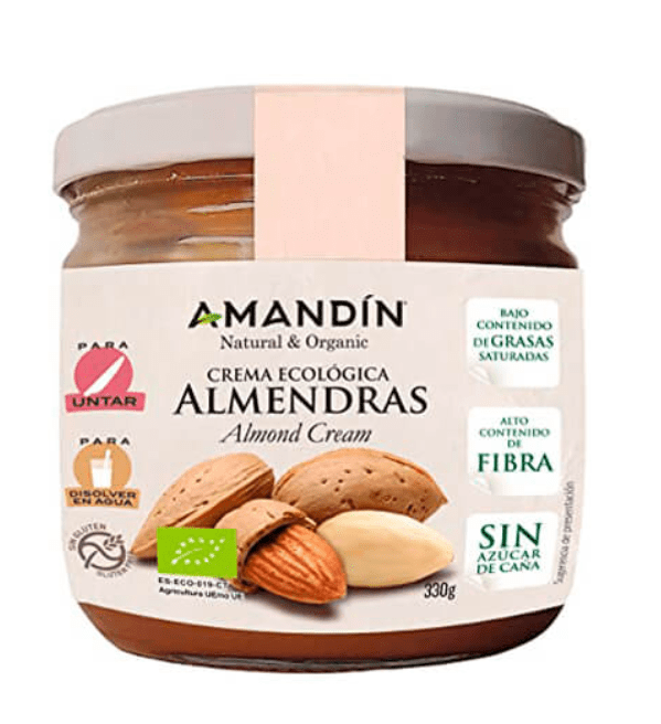Crema ecológica de almendras sin gluten ECO 330g AMANDIN.&nbsp;5,90€
