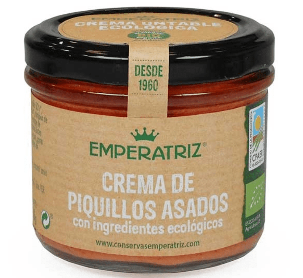 Paté-Crema de pimiento piquillo 110g Eco Emperatriz.&nbsp;2,70€