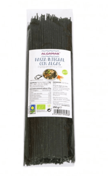 Espagueti integral con algas tierra y mar 250g Eco Algamar.&nbsp;2,40€