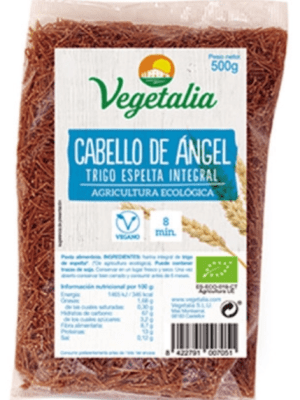 Cabello de ángel de espelta integral vegano 500 g Eco Vegetalia.&nbsp;3,50€