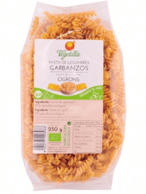 Espirales de garbanzos veganos sin gluten 250 g Eco Vegetalia.&nbsp;3,50€