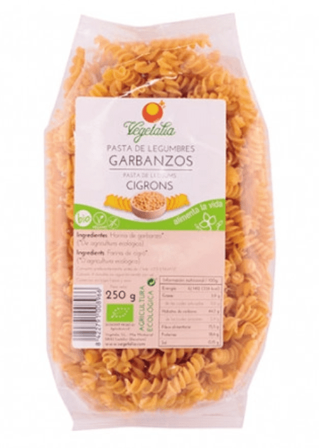Espirales de garbanzos veganos sin gluten 250 g Eco Vegetalia.&nbsp;3,50€