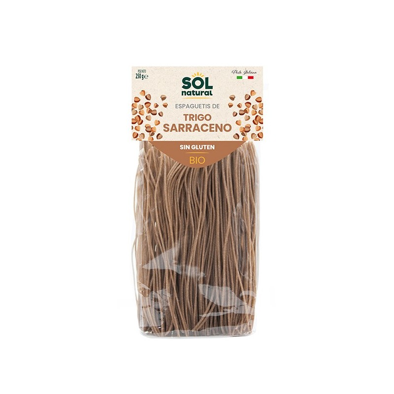 Espagueti trigo sarraceno sin gluten Bio 250g Eco Sol Natural.&nbsp;2,80€