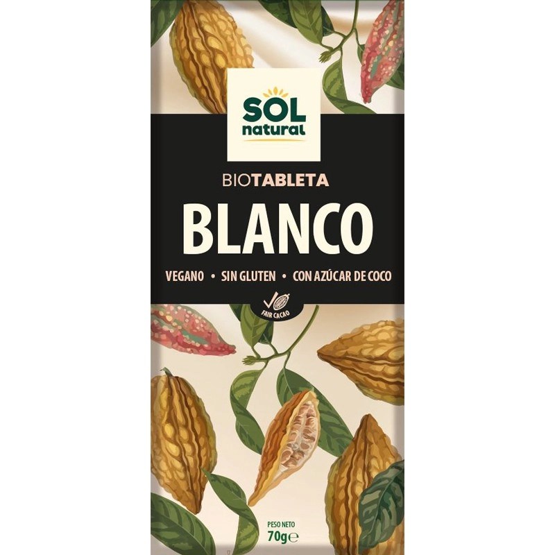 Chocolate blanco Sin gluten Sin lactosa Eco Sol&nbsp;Natural