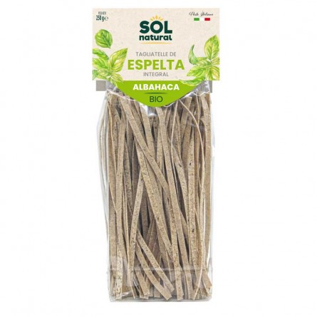 Tagliatelle de espelta con albahaca 250 g Sol Natural.&nbsp;3,50€
