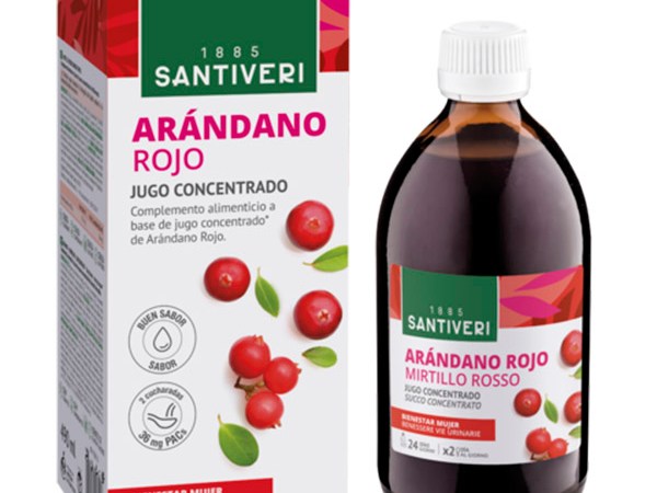 Arándano rojo concentrado 490ml Santiveri.&nbsp;14,80€
