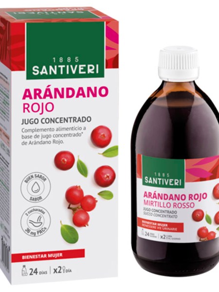 Arándano rojo concentrado 490ml Santiveri.&nbsp;14,80€