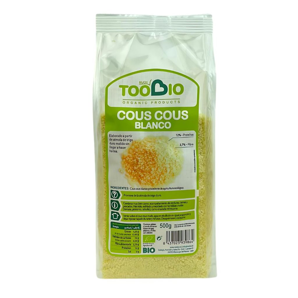 Cous Cous blanco 500g Eco Toobio&nbsp;2,40€