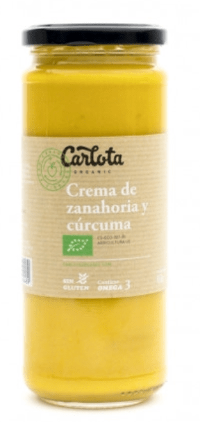 Crema de zanahoria y curcuma vegano sin gluen 450g Eco Carlota Organic.&nbsp;3,50€