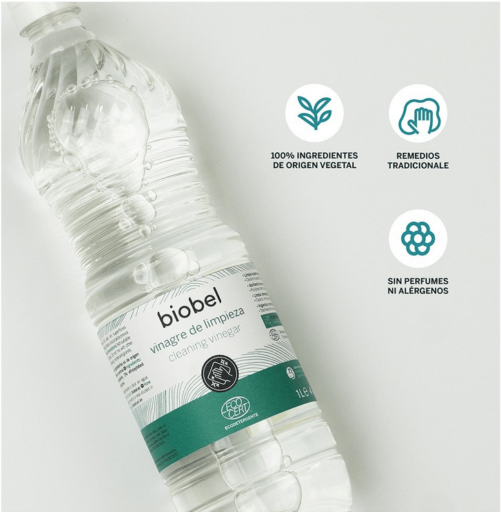 Vinagre de limpieza 1L Eco Biobel.&nbsp;2,40€
