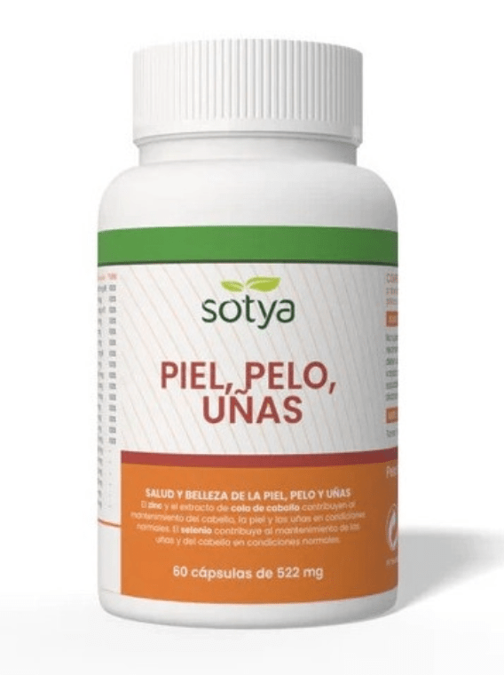 Complemento Piel, pelo y uñas 522mg 60 cápsulas Sotya.&nbsp;4,50€