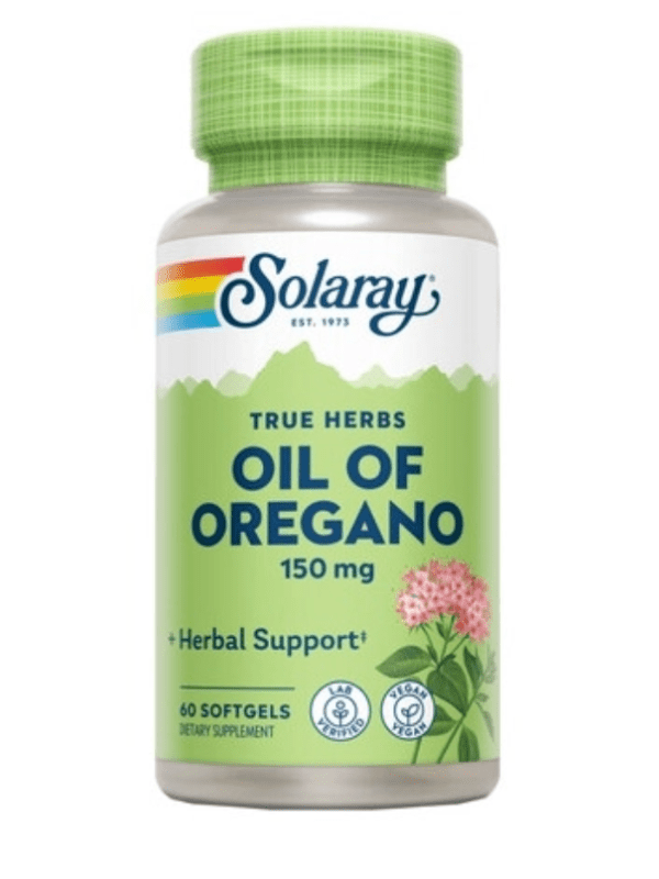 Aceite de oregano 150mg 60 perlas Solaray.&nbsp;16,00€