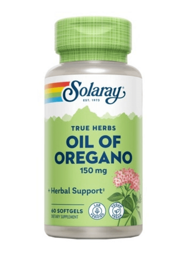 Aceite de oregano 150mg 60 perlas Solaray.&nbsp;16,00€