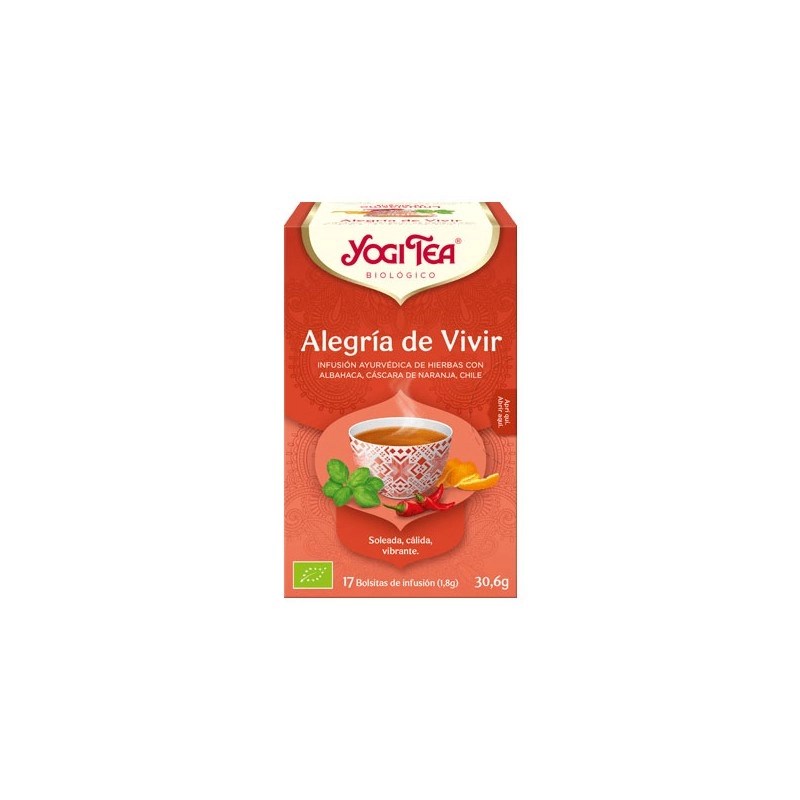 Infusión Alegria de Vivir 17 filtros Eco Yogi Tea.&nbsp;3,80€