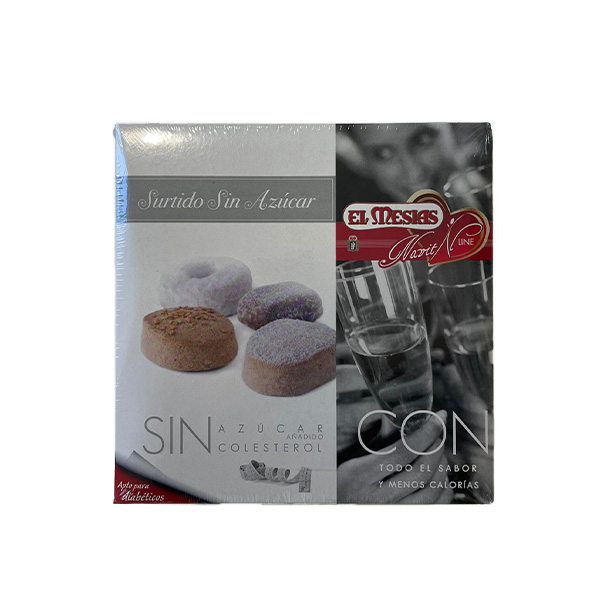 Estuche surtido Navidad sin azúcar añadido 350grs. El Mesias.&nbsp;5,00€