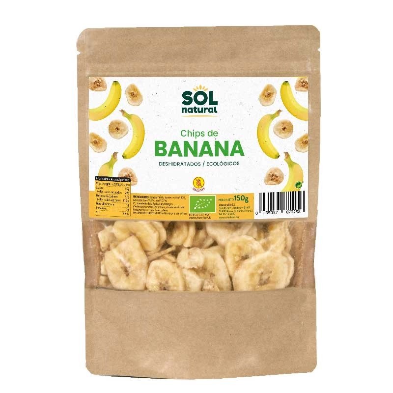 Chips de banana vegano Eco 150g Sol Natural.&nbsp;3,30€