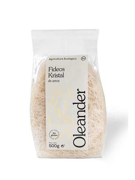Fideos de arroz cabello de angel sin gluten Eco 500 Grs. Oleander.&nbsp;4,70€