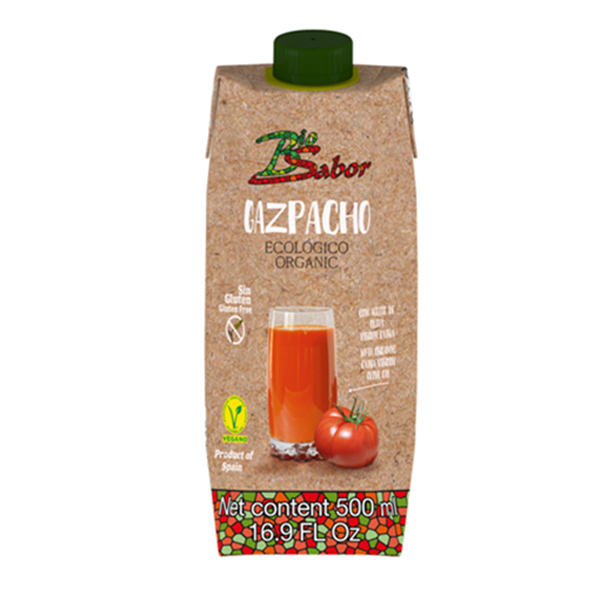 Gazpacho sin gluten 500ml Eco Biosabor&nbsp;3,00€