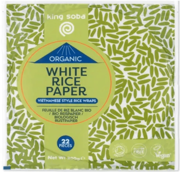 Papel de Arroz Blanco Sin Gluten King Soba Bio 200g.&nbsp;3,80€