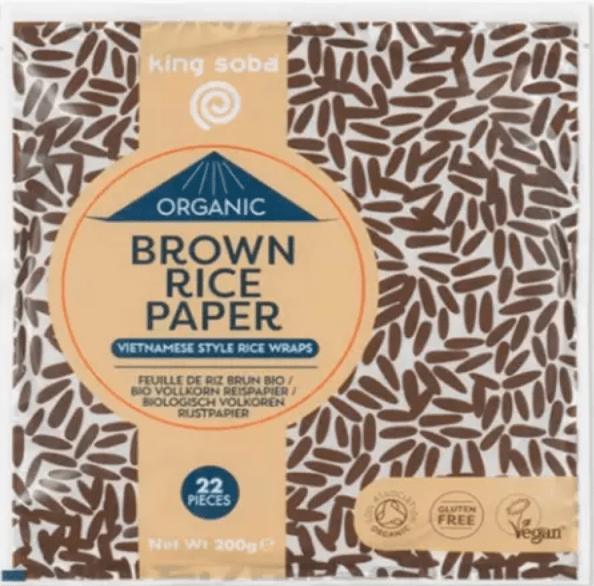 Papel de Arroz Integral Sin Gluten King Soba Bio 200g.&nbsp;3,90€