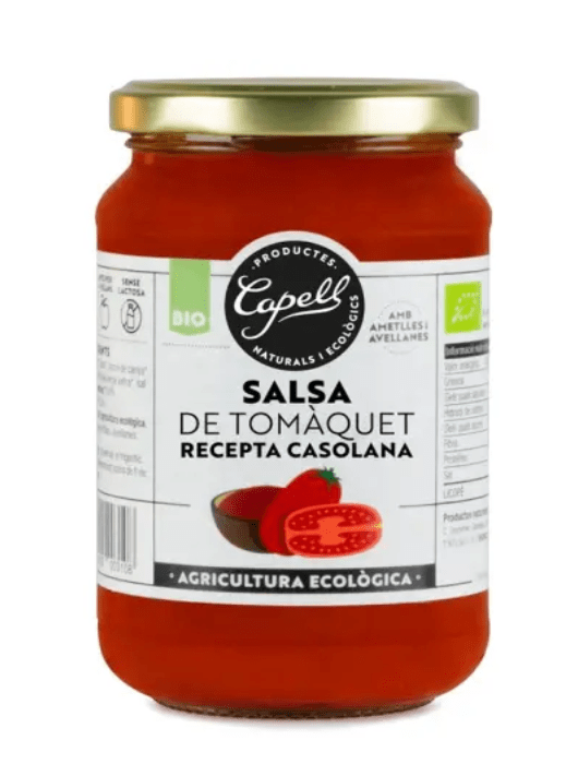 Salsa de Tomate Casero Capell sin lactosa Eco 350g.&nbsp;2,30€